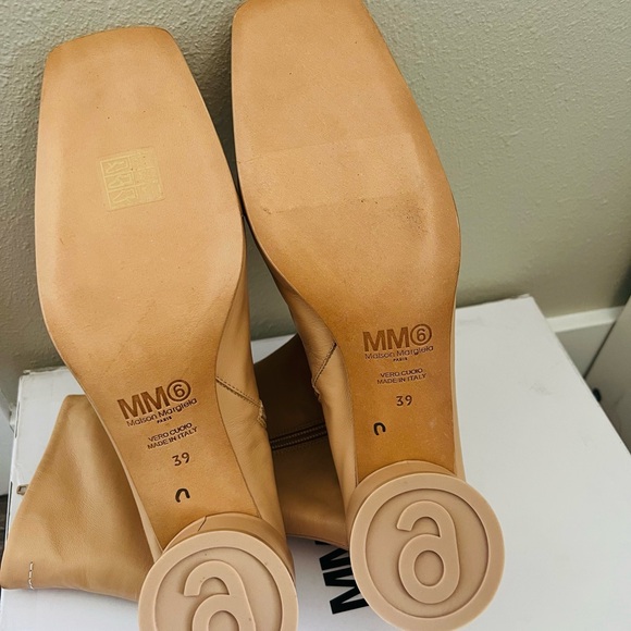 MM6 Maison Martin Margiela Cut Out Ankle Boots - Picture 3 of 5